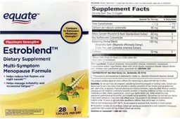 Label for Maximum Strength Estroblend