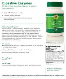 Label for Digestive Enzymes