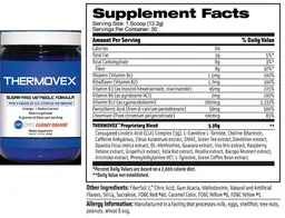 Label for Thermovex Cherry Orange