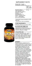 Label for Lean Xtreme