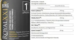 Label for Royal XXI King