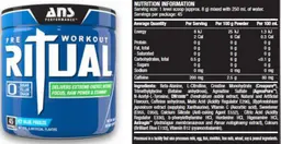 Label for Ritual Icy Blue Freeze