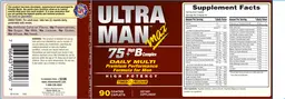 Label for Ultra Man Max Daily Multi