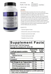 Label for Pure Fish Oil