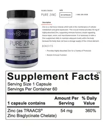 Label for Pure Zinc
