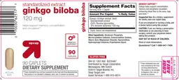 Label for Ginkgo Biloba 120 mg