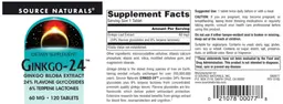 Label for Ginkgo-24 60 mg