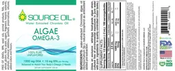 Label for Algae Omega-3