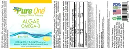 Label for Algae Omega-3