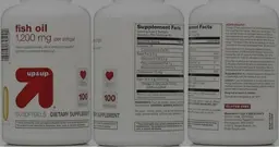 Label for Fish Oil 1200 mg