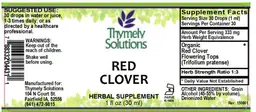 Label for Red Clover
