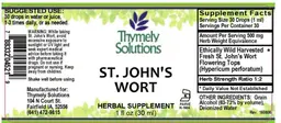 Label for St. John's Wort
