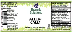 Label for Aller-Calm