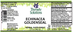 Label for Echinacea Goldenseal