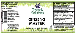 Label for Ginseng Master
