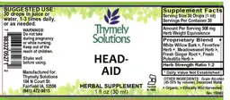 Label for Head-Aid