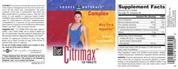 Label for Diet Citrimax