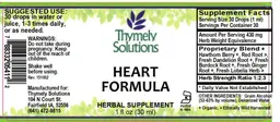 Label for Heart Formula