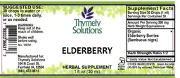 Label for Elderberry