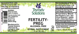 Label for Fertility-Preg Alcohol Free