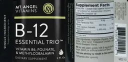 Label for B-12 Essential Trio