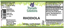 Label for Rhodiola