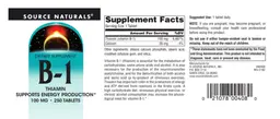 Label for B-1 100 mg