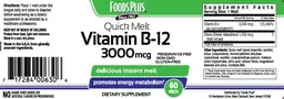 Quick Melt Vitamin B-12 3000 mcg