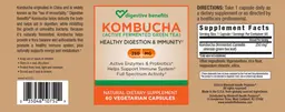 Label for Kombucha 250 mg