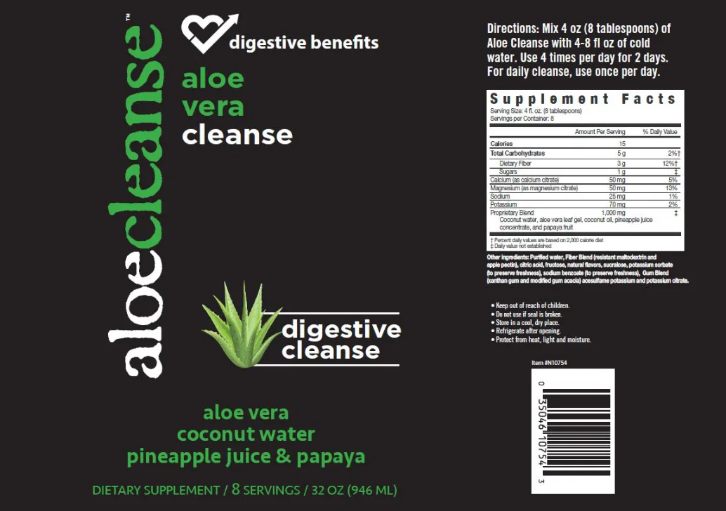 Label for Aloe Cleanse