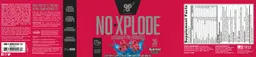 Label for N.O.-XPLODE Blue Raz