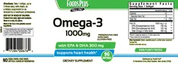 Label for Omega-3 1000 mg