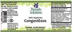 Label for CongestEeze