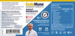 Label for Adult Probiotic 20 Billion CFU