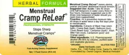 Label for Menstrual Cramp ReLeaf
