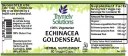 Label for Echinacea Goldenseal