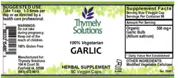 Label for Garlic