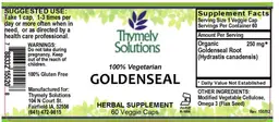 Label for Goldenseal