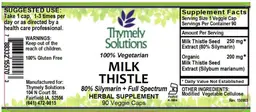 Label for Milk Thistle