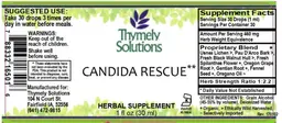 Label for Candida Rescue
