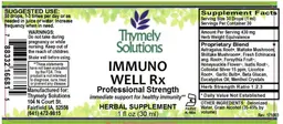 Label for Immuno Well Rx