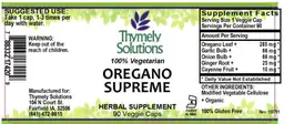 Label for Oregano Supreme