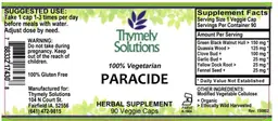 Label for Paracide