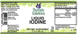 Label for Liquid Iodine