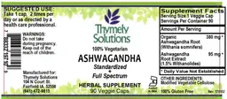 Label for Ashwagandha