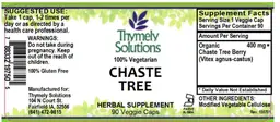 Label for Chaste Tree
