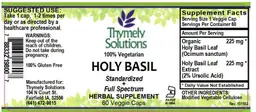 Label for Holy Basil