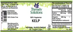 Label for Kelp