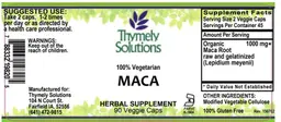 Label for Maca