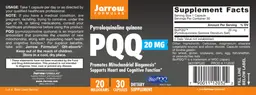 Label for PQQ 20 mg